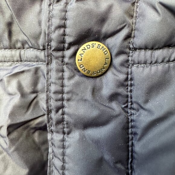 Lands' End Puffer Vest L Navy - Picture 3 of 9